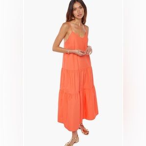 JUSTFAB Orange Maxi dress
